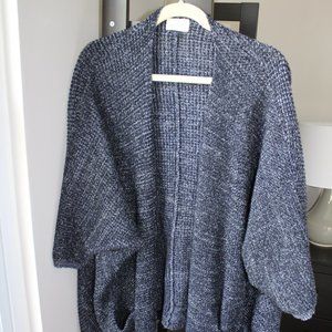 Universal Thread Shawl Sweater, Navy Blue Shawl Sweater, Cardigan